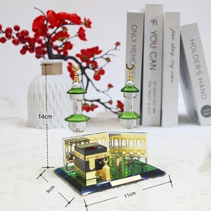 Adorno de Cristal de la Sagrada Kaaba, Decoración Islámica para el Hogar, Recuerdo para Uso en Interiores, Duradero y Reutilizable en Varios Tamaños - Product Image 1