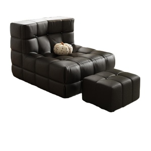 Fauteuil inclinable design contemporain tendance, nid de repos, chaise longue gaufrée, canapé chenille, siège tatami, chambre à coucher - Product Image 1