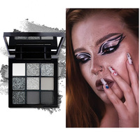 Sombras de ojos Palette de fards à paupières de maquillage 9 couleurs Ombre à paupières mate nude hautement pigmentée