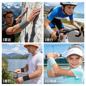 Bracelet en maille papillon personnalisé, anti-transpiration, respirant, pour le fitness, le badminton, protection universelle du poignet - Product Image 3