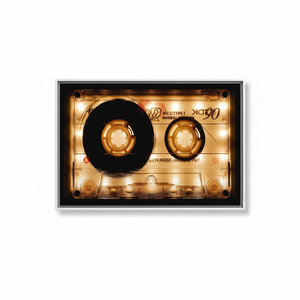Modern Music Decor: Printed <b>Canvas</b> Artwork with Graphic Design,WHITE <b>FRAMED</b> <b>CANVAS</b> - Product Image 2
