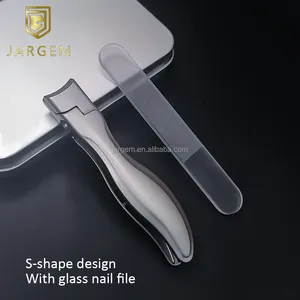 Latest Design S-shape Nail Clipper Light Weight Nail Cutter Clippers With Nail File Boxset