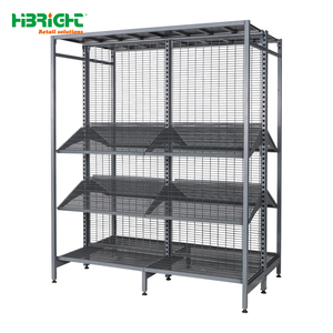 Highbright Multi-tier Bread Display Shelving with <b>Wire</b> Grid Back & Angled <b>Shelves</b> - Product Image 4