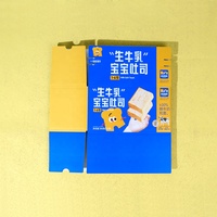 Emballage en papier kraft ondulé pour la famille sandwich à pain grillé uni personnalisé boîtes de livraison à bande de déchirure pliée