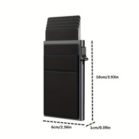 Porte-cartes en aluminium personnalisé avec logo gratuit, échantillon gratuit, couleurs personnalisées, blocage RFID, cadeau d'affaires, nom de l'entreprise, porte-cartes de crédit