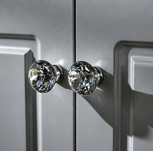 Poignées de tiroir et de porte en alliage de verre cristal diamanté de 30 mm de diamètre - Product Image 4
