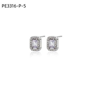 Fashion Earrings with Zirconia <b>Stud</b> PE3316 for Women High Quality Jewelry - Product Image 1
