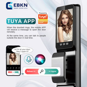 Serrures de porte numériques électroniques Wifi EBKN avec application Tuya, reconnaissance faciale 3D, carte NFC, serrure de porte numérique OEM, logo personnalisé de l'usine - Product Image 5