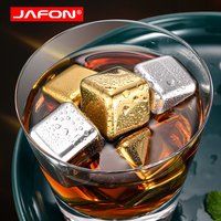 Glaçons carrés en acier inoxydable pour boissons fraîches – Pierres à whisky congelées – Tailles 2.5, 2.7, 4.0