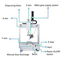 Machine de distribution de colle froide électrique entièrement automatique à trois axes, haute précision, robot pour carte de circuit imprimé, système 300cc