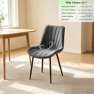 <span class=keywords><strong>Chaise</strong></span> de salle à manger OKAY, luxe, banquet, couleurs au choix, confortable, moderne, minimaliste, tissu aspect lin, chaises de salle à manger rembourrées - Product Image 1