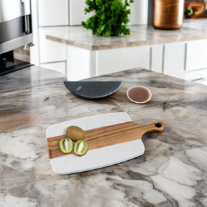 Acaciahout En Marmeren Snijplank Op Maat Gemaakte Kaasplank Voor Restaurants - Product Image 4