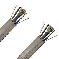 Fuente de fábrica Cat5/Cat6 + Cable de alimentación Cable elevador Soporte de acero Cable plano Ascensor Cable de viaje