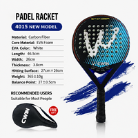 Raquette de padel en fibre de verre à prix avantageux avec logo personnalisé, raquette de padel légère pour débutants