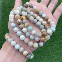 Pulseras de Piedras Naturales al por Mayor, Pulseras de Cristal Curativas para Mujeres y Hombres, Joyería de Moda, Tamaños 6mm y 8mm