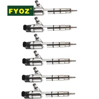 Inyector de Combustible 0445110305 para Motor Isuzu, para Kobelco, para JMC 4JB1 4JB1T, 6 Piezas, Pieza de Repuesto