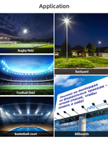 Proyector LED para Exteriores Industrial con Lente PMMA IP66, Controlador MEANWELL, Lumileds 30W-600W, RA≥80, Certificación CE IES, RoHS