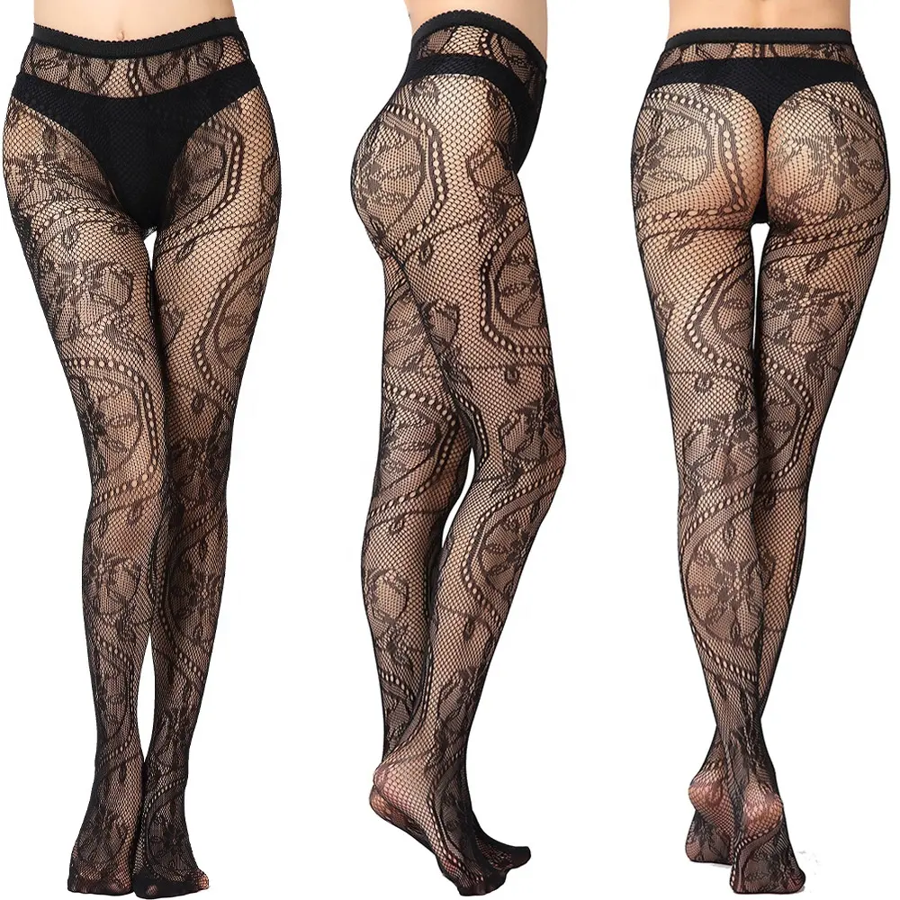 Bas femmes sexy cuisse chaussettes collants femmes bas collants maille collants dame dames résille robe bas