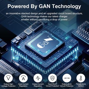 Chargeur mural rapide GaN 3 ports USB-C/USB-A 100W, compact et léger, prise EU/US, compatible MacBook Pro/Air 16/15, iPad Pro, Google <span class=keywords><strong>PixelBook</strong></span> - Product Image 6