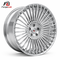 Jantes en alliage monobloc multi-rayons ForgeLab 18 19 20 21 22 pouces, noires, forgées, 5x112 5X130 5X120 5X112 5X114.3, jantes Maybach