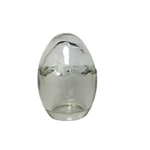 Высококачественные элегантные 50 мл 100 мл прозрачные хрустальные банки для конфет в форме яиц уникальные прозрачные стеклянные контейнеры для конфет со стеклянной крышкой