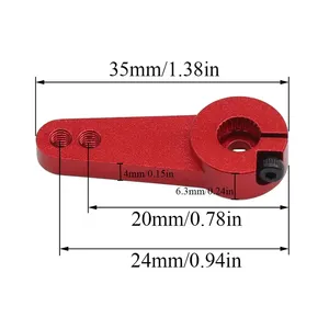 Brazo de Servo de Dirección Metálico de 35mm y 25 Dientes para Coches <span class=keywords><strong>RC</strong></span> Crawler 1/10 (Trx4, Trx6, Scx10, Axial <span class=keywords><strong>D90</strong></span>, Rgt) - Product Image 3