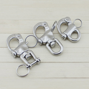 Tùy Chỉnh Neo Còng Thuyền Halyard 316 Thép Không Gỉ Clevis Xoay Hàm Xoay Xoay Còng Nhanh Chóng Phát Hành <span class=keywords><strong>Snap</strong></span> Móc Còng - Product Image 6