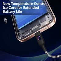 Câble de données lumineux RGB coloré 120W à effet respirant pour Apple 16 et Huawei Mate60pro 70 60 50 Type-C à charge rapide