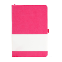 Design personnalisé impression à la demande Journal d'écriture rose laitier couverture en PU Portable couverture en cuir rigide pour les cadeaux
