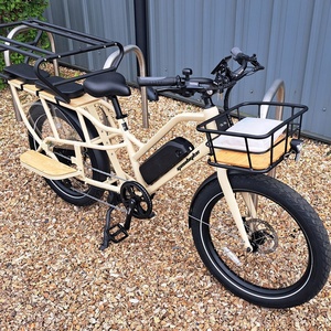 Vélo cargo électrique à affichage LED 48V 250W pour adultes, 7 vitesses, cadre en alliage d'aluminium, vélo cargo électrique à 2 roues - Product Image 3