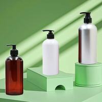 Bouteilles en plastique PET 250ml 300ml 500ml avec pompe à lotion, support de personnalisation 24mm/28mm pour shampoing, lotion, multifonction