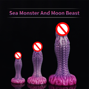 Dildo de fantasía para adultos con forma de animal y características de sujeción - Juguete sexual de silicona suave con forma de pene de dragón/perro/caballo para estimulación LGBT - Product Image 4