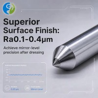 Stylo de dressage de meule diamantée à pointe unique triangulaire 12x50L, outil haute dureté pour le dressage et le façonnage de meules, fourniture sur mesure