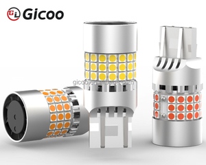 Ampoule LED P21W T20 1156 Rouge 1157 3030 45SMD 60W P21/5W 7440 7443 BA15S BAY15D Feu Stop de Recul Clignotant de Voiture - Product Image 4