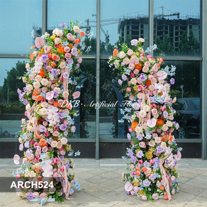 Arco Floral de Seda Hecho a Mano al por Mayor de Fábrica DKB, Arco de Boda de Alta Gama, Fondo Personalizable, Tamaño Ajustable, Ecológico, para Festivales y Bodas - Product Image 2