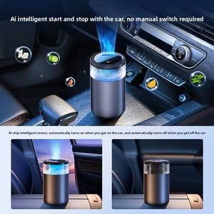 Diffuseur de parfum de voiture USB Intelligent Voice Automatic Start Stop Machine d'aromathérapie <span class=keywords><strong>en</strong></span> plastique écologique Cloud Mist View In-Car - Product Image 2