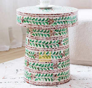 Table d'appoint haut de gamme en incrustation de nacre-Table d'appoint vietnamienne faite à la main pour maison de luxe - Product Image 2