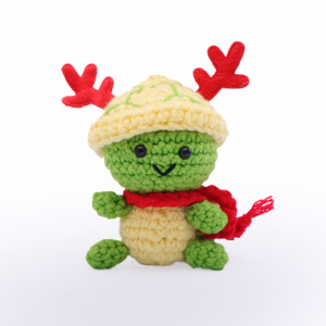 Muñeco de Ganchillo Hecho a Mano, Regalo Creativo de Navidad, Energía Positiva, Tortuga Patata, Muñeco de Hilo con Corazón, Producto Terminado - Product Image 1