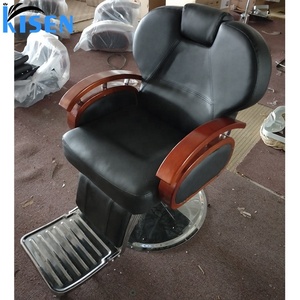 KISEN negro de buena calidad sillas de barbero peluquería Vintage salón equipo - Product Image 5