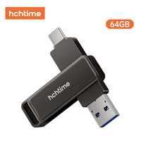Flash Drive USB 3.2 Logam Kapasitas Penuh Grosir Populer 64GB 100Mb/s Kecepatan Baca Tinggi untuk Penyimpanan & Transfer Data