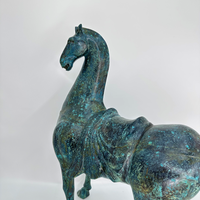 Bronze Tang Dynasty Horse Style artistique unique avec des techniques de coulée matures Produit d'artisanat en métal
