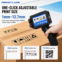 Impresora de Inyección de Tinta Térmica Mini Portátil Perfect Laser, Máquina de Inyección de Fecha de Caducidad, Impresora de Inyección de Tinta de Mano