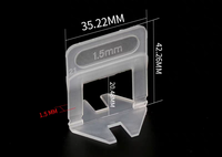 Système de nivellement de carreaux RTS, clips pour carreaux 1.0/1.5/2.0MM, étanche, pour usage en appartement, design moderne, 100 pièces/sac