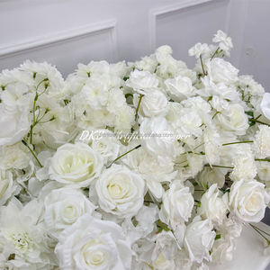 Handmade Artificial Rose Silk Table Runner for Wedding and Back to School Decorations - Product Image 5