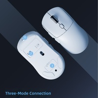 Ratón Inalámbrico Ergonómico con Cable, Bluetooth 2.4ghz, Ratón Óptico Inalámbrico con Receptor USB para PC, Portátil y Ordenador