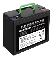 Batterie de stockage d'énergie TPENERGY TP-LFP1230 12V 30Ah LiFePO4 avec BMS, personnalisable OEM, garantie 10 ans, 6000 cycles