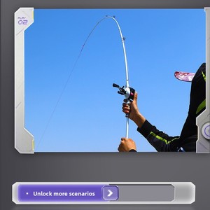 Caña de Pescar <span class=keywords><strong>Bandit</strong></span> Carbon Fly Spinning de 6.6 pies, Mediana-Pesada, para Lago, Río y Arroyo, Equipo de Pesca Resistente - Product Image 3