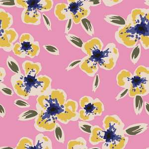 2025 Neues Organisches Gekämmtes Garn Rosa Blumenmuster Liberty Tana Lawn Baumwollstoff Gewebt Digital Bedruckt für Hemden Kleider Futter - Product Image 5