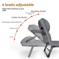 Fauteuils inclinables en métal pour l'extérieur, lits de camping pliables, lits d'appoint, lits simples pour la sieste au bureau ou la chambre de campagne – Vente en gros