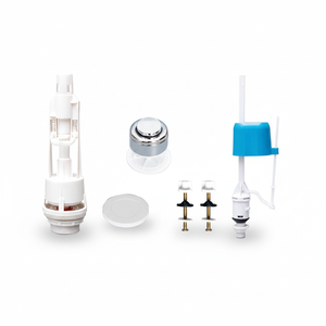 Ensemble de robinets de <span class=keywords><strong>chasse</strong></span> <span class=keywords><strong>d</strong></span>'<span class=keywords><strong>eau</strong></span> à bouton unique haute et basse pression de type tour + ensemble de robinets <span class=keywords><strong>d</strong></span>'admission pour réservoir de toilettes suspendues - Product Image 1